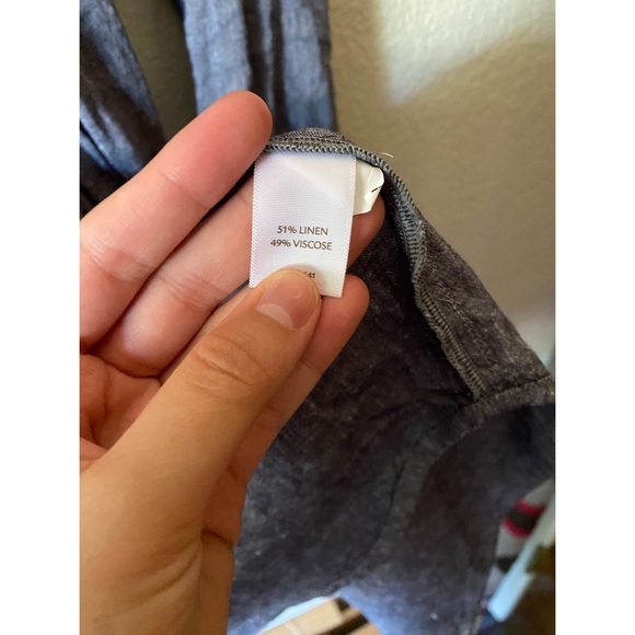 J. Jill Blue Line Blend Long Sleeve Shirt - Picture 4 of 4